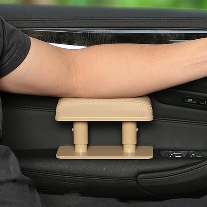 SEAMETAL Car Arm Rest Extender Car Door Armrest Elbow Support Adjustable Height PU Leather Auto Armrest Cushion Universal